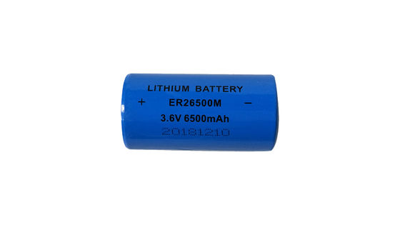 Tegangan Kerja Tinggi dan Terminal/Pin/Kawat/Konektor Disesuaikan Baterai Litium Thionyl Chloride ER26500M 3.6V 6500MAH