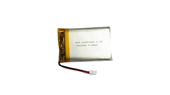 LP853450 3.7V 1500mAh Baterai LiPo Miniatur -20°C sampai 60°C